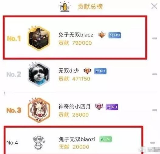 兔子无双的小榴楠LOVE名字忽然改成兔子无双biaozi